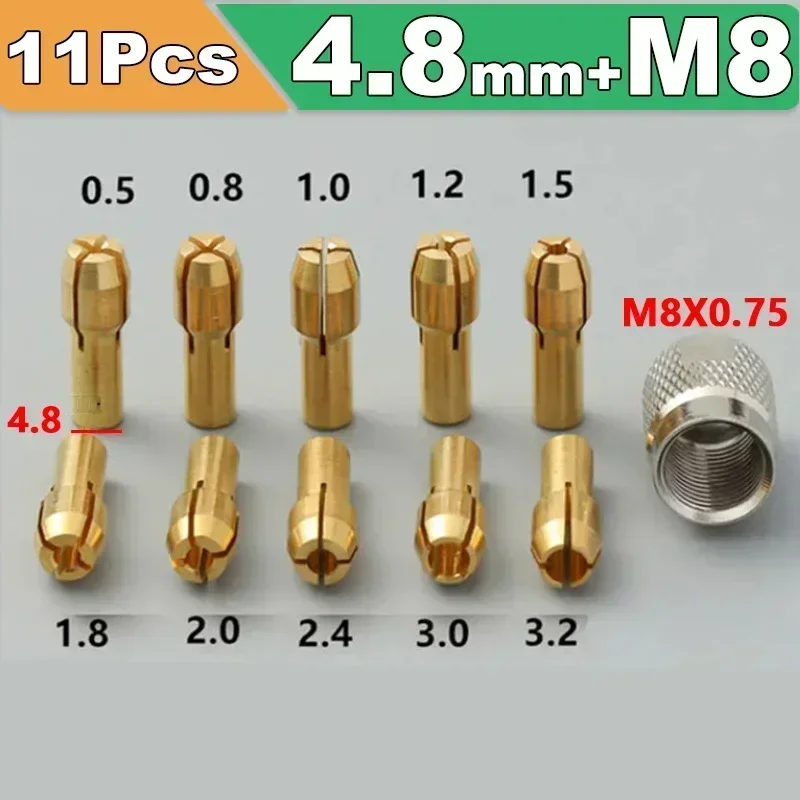 

Латунные цанги 0,5-3,2 мм Dremel 4,8 мм