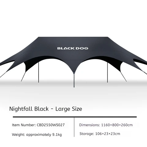 BLACKDOG Yunman виниловый навес для кемпинга