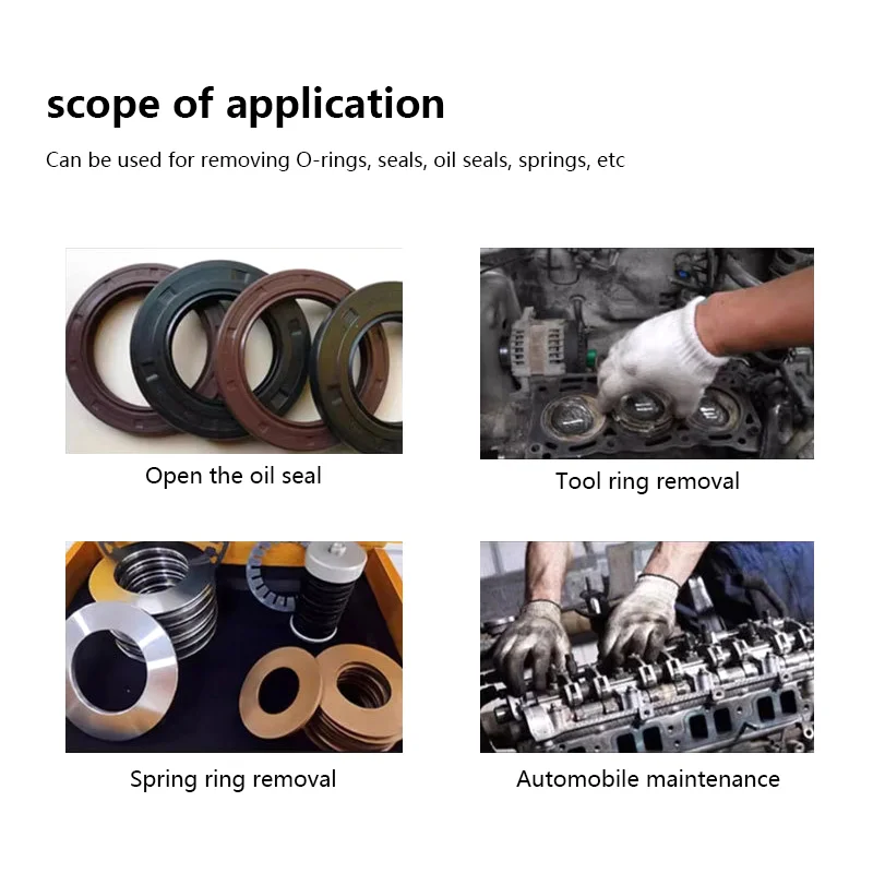 6 шт. набор крючков прочный удлиненный инструмент для удаления уплотнительных