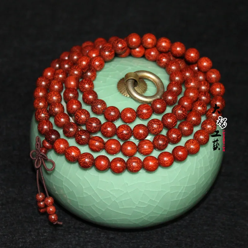 Прямые продажи с фабрики Индия Pterocarpus Santalinus108Beads одинаковый материал Rift Grain