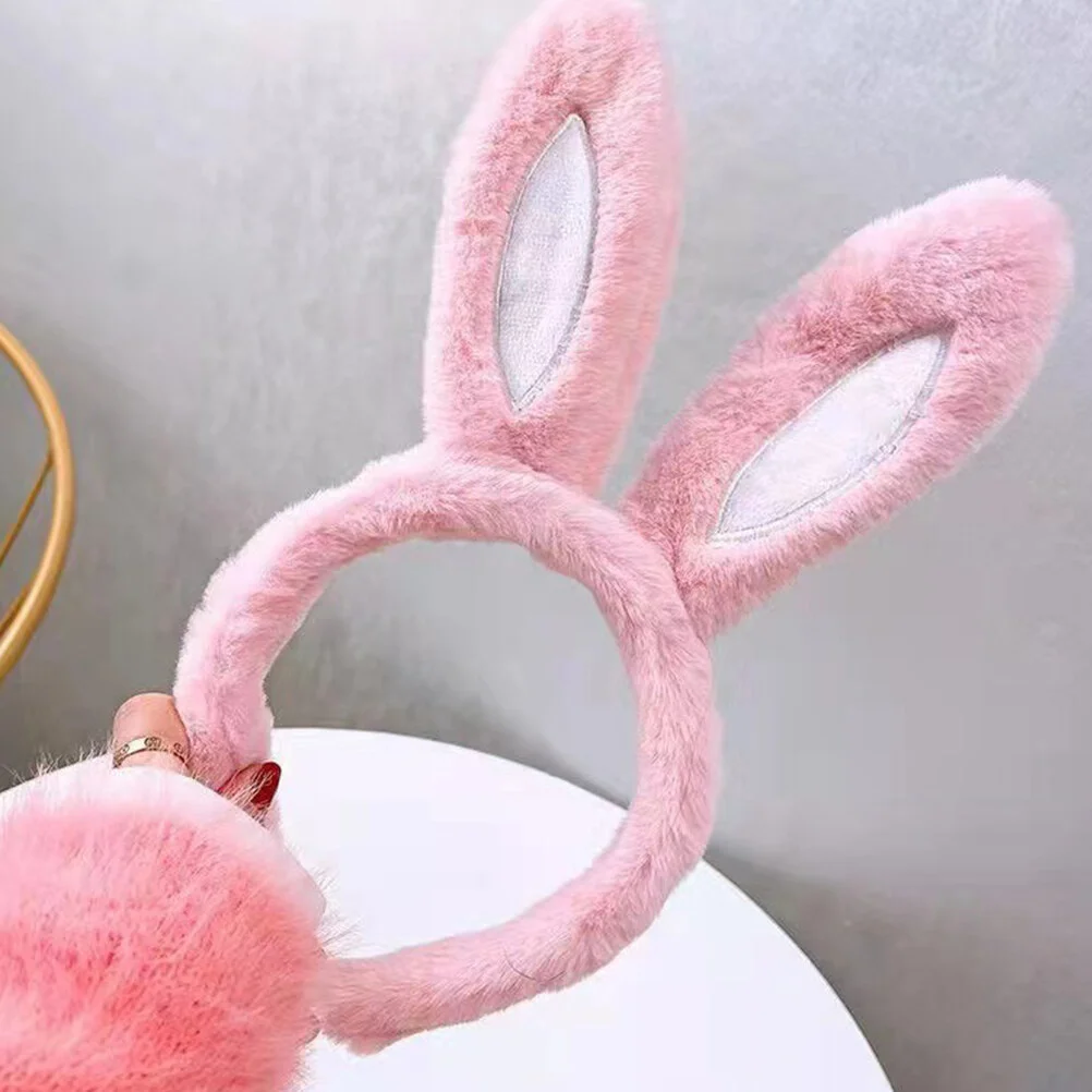 

Female Student Hair Accessories For Kids Bunny Ear Decoration Cosplay Headband Plush Headbands Women