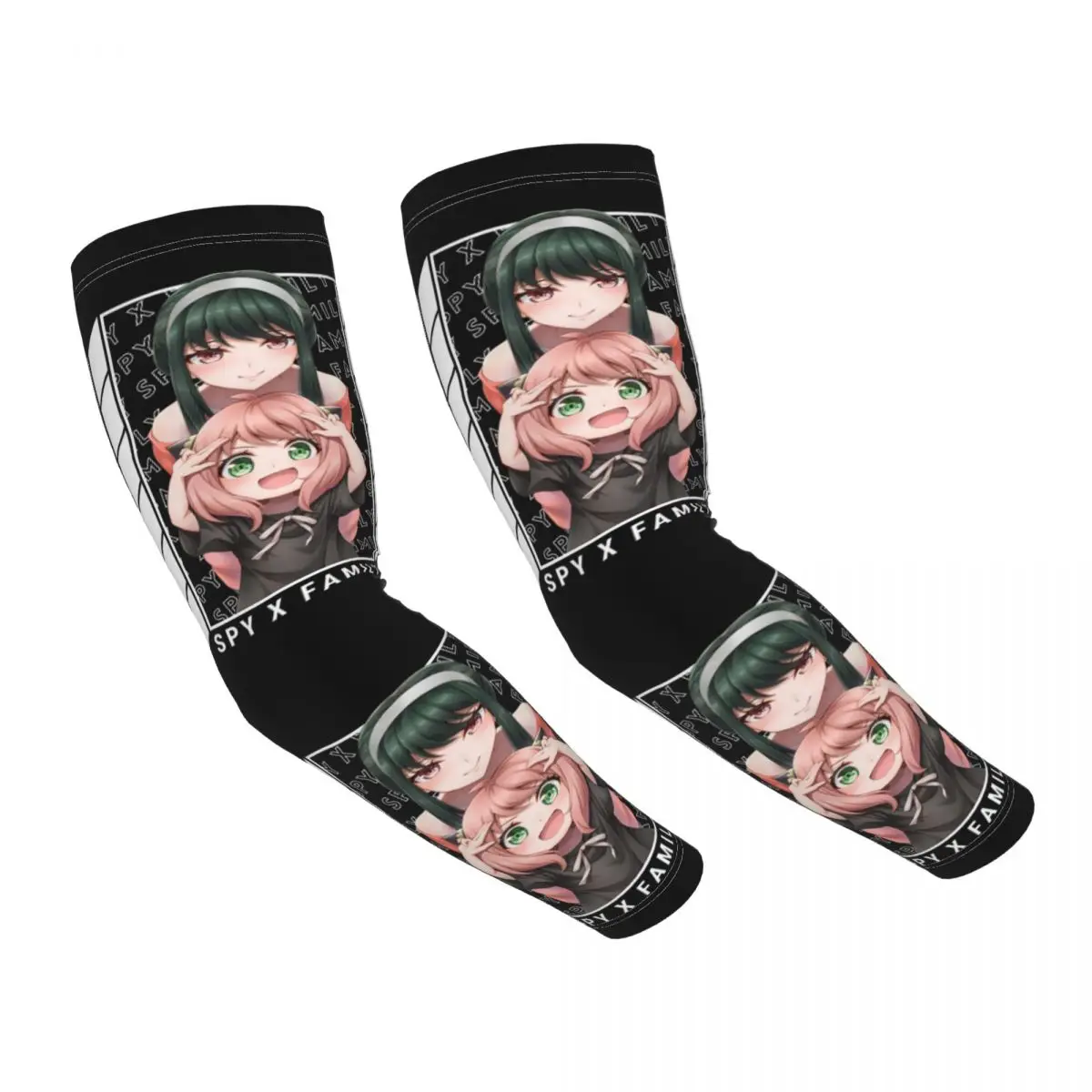 

Cooling Spy X Family Anya Loid Forger Anime Arm Sleeves Men Women Sports Compression Tattoo Cover Up for Golf