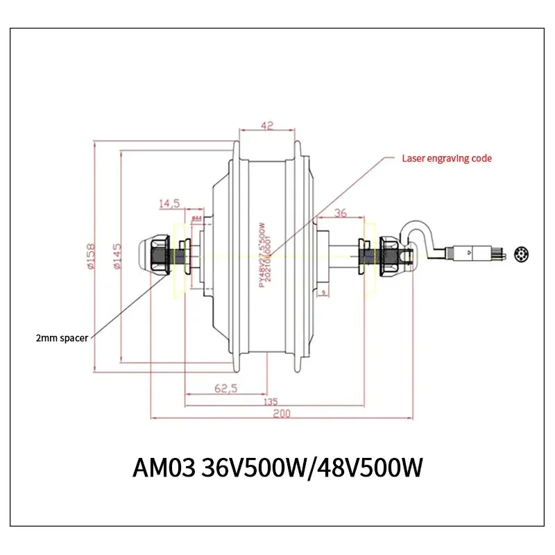 Задняя часть электровелосипеда мотор эпицентра деятельности 36V 250W 350W 500W 48V