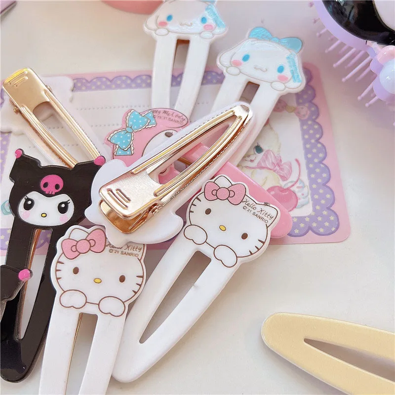 

Женская заколка для волос Sanrioed Kawaii Kuromi My Melody Cinnamoroll Kt