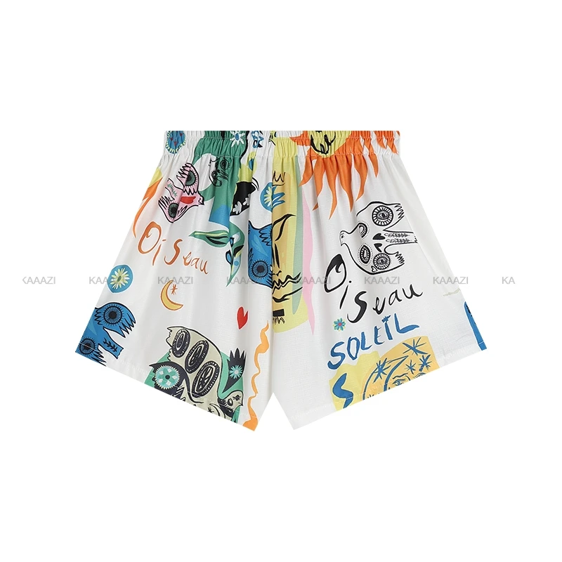 Трендовая блузка с коротким рукавом рубашка женские повседневные пляжные