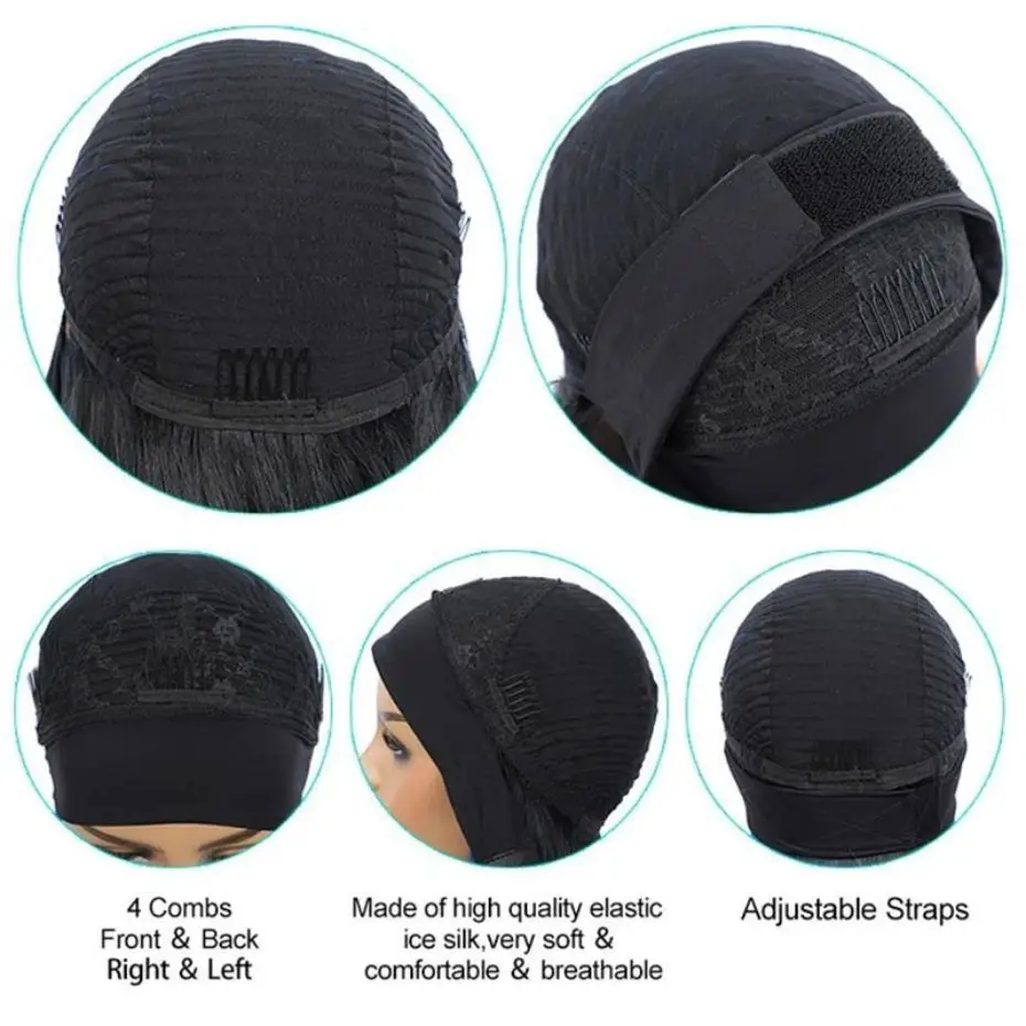 Бесклеевой парик с глубокими волнами для женщин бразильские волосы Remy полный