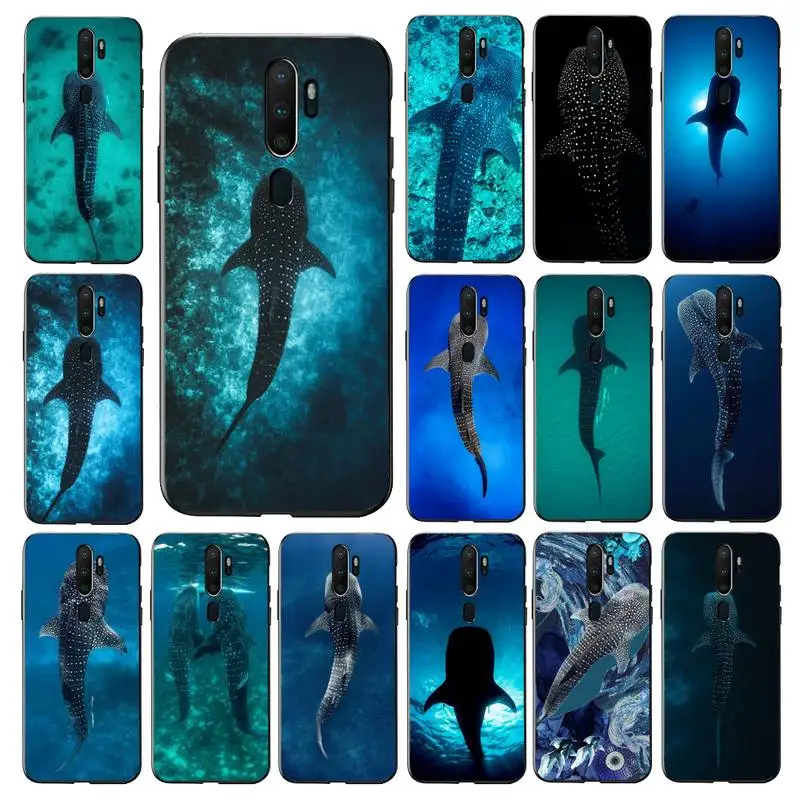 

MaiYaCa Ocean Whale Shark Swimming Phone Case for Vivo Y91C Y11 17 19 17 67 81 Oppo A9 2020 Realme c3
