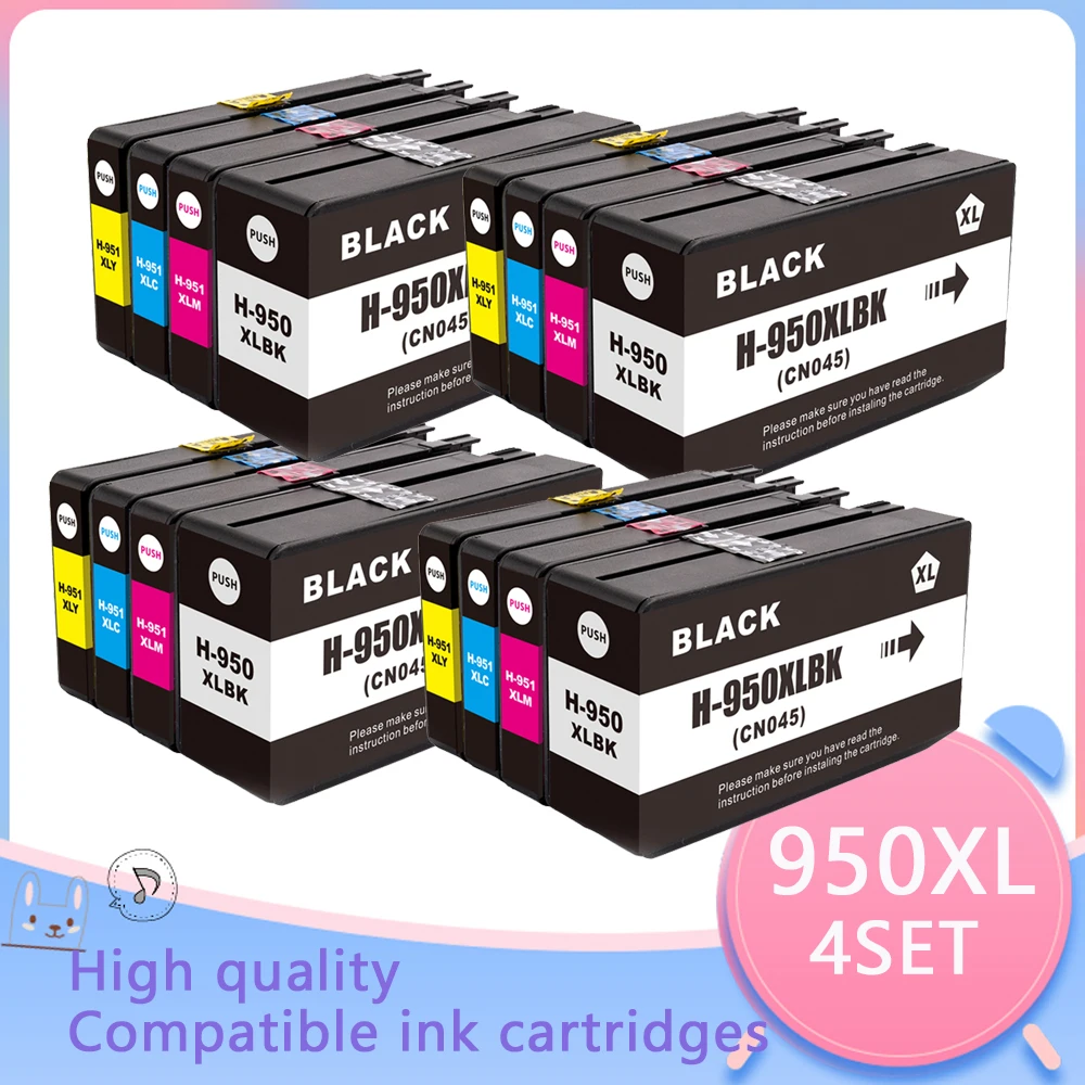 

Compatible for HP 950XL for 951XL For HP950 ink cartridge 950 951 Officejet Pro 8600 8610 8615 8620 8630 8625 8660 8680 Printer