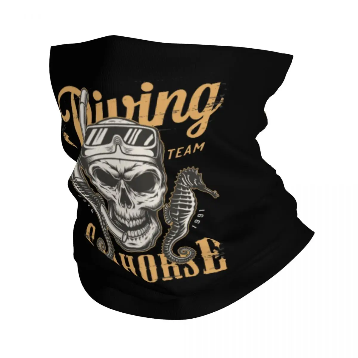 

Color Abstract Skull Freediving Bandana Neck Cover Printed Scuba Diving Diver Dive Mask Scarf Multi-use Headband Running Unisex