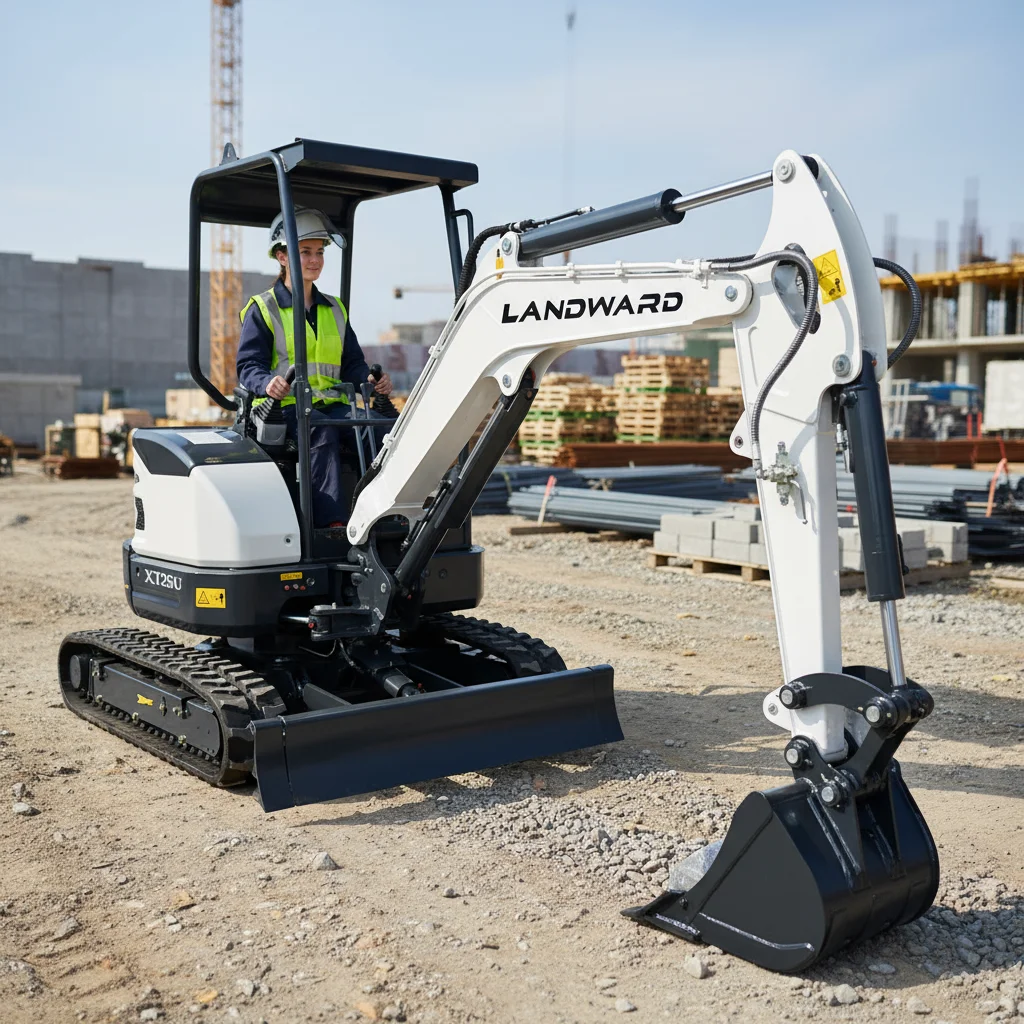 中国製2.5トンミニショベル、アタッチメント付き、工場直送、クローラー式掘削機、農業用掘削機、カスタマイズ可能