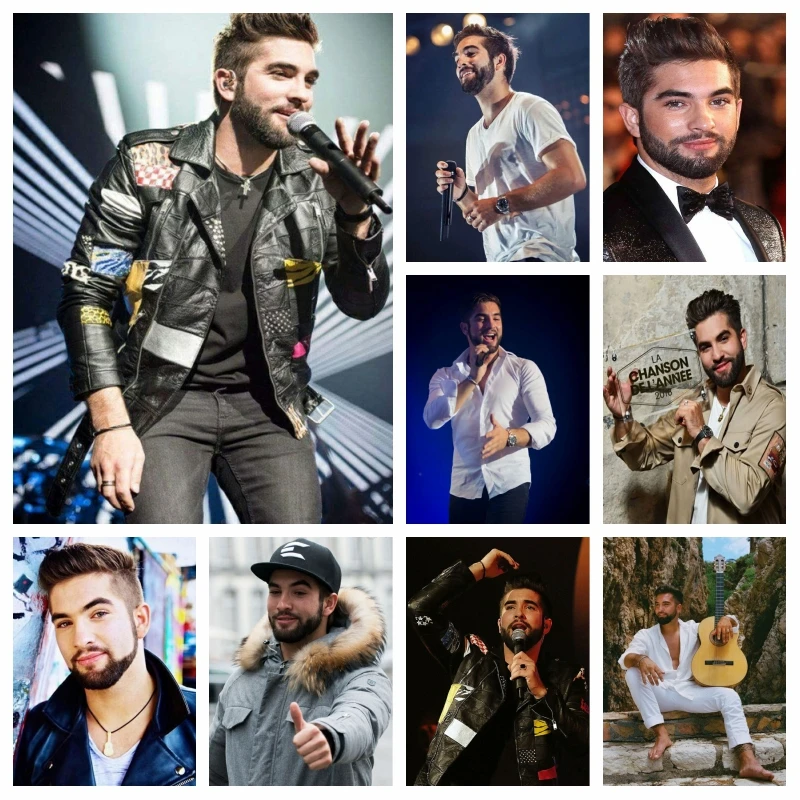 5D Diy Diamond Painting Kendii Girac French Stars Square Round Drill French Idol Poster Mosaic Cross Stitch Portrait Home Deco