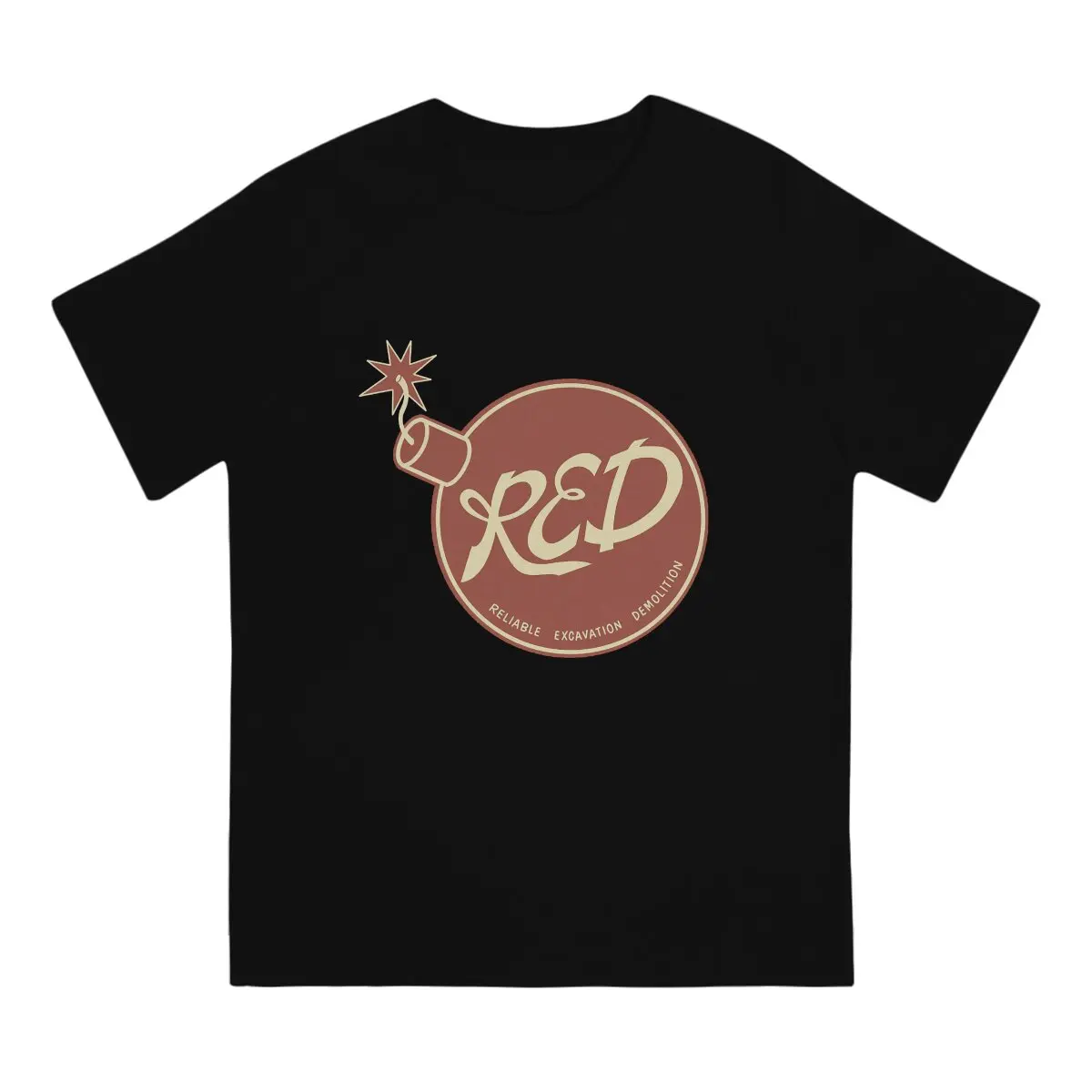 Футболка Red Bomb Мужская забавная чистый хлопок круглый вырез игровая командная