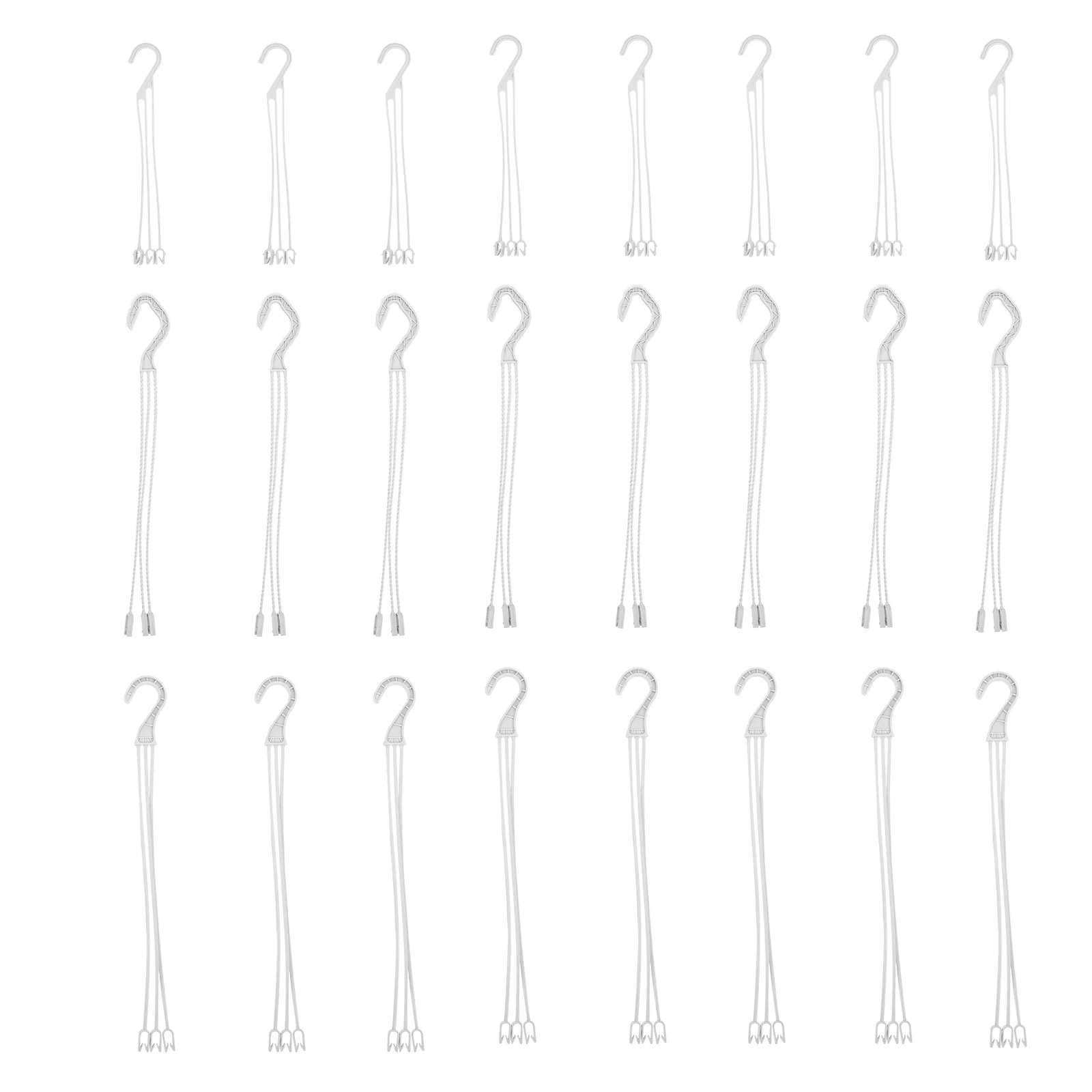 

30 Pcs Saucers For Outdoorss Chlorophytum Hook Plastic Birds Feeders For Outside Load White Pot Tool White Material