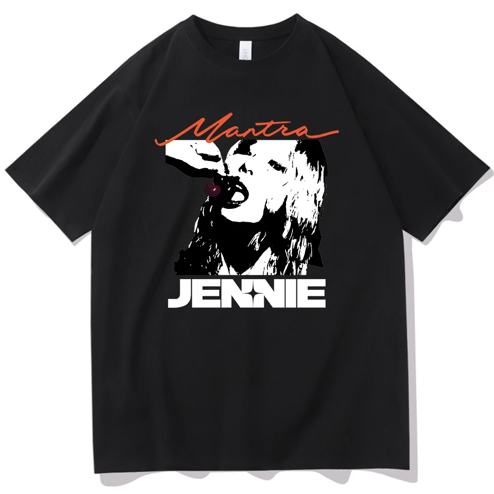 Футболка Jennie Mantra с круглым вырезом и короткими рукавами подарок для фанатов