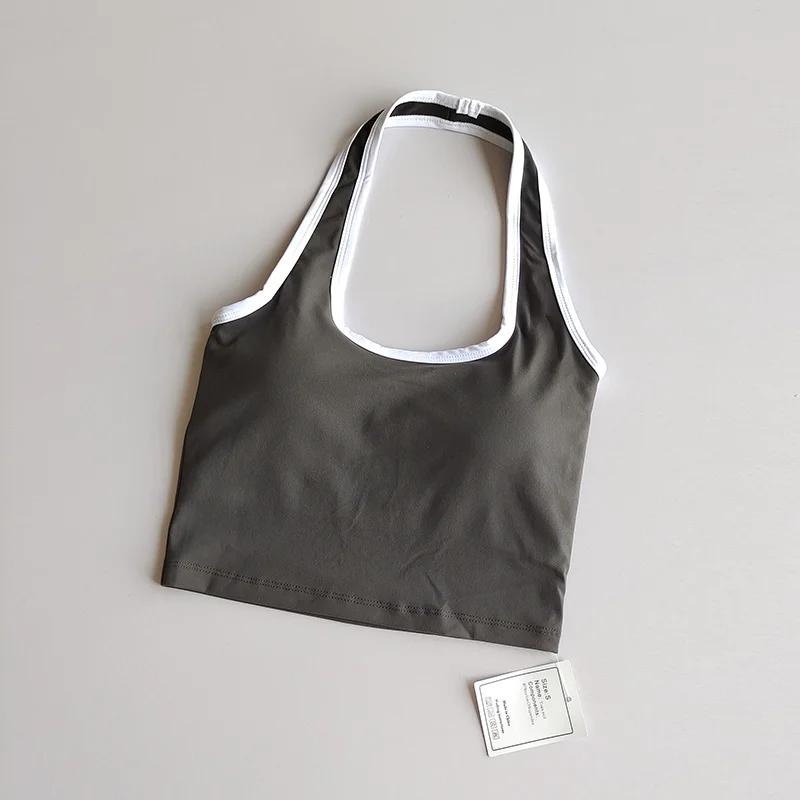 GymHUB  Sexy Neck Hanging Vest With Chest Beautiful Back Quick Drying Fitness Underwear, Gathering And Sports Bra