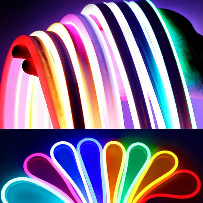 5m 600led Flexible Silicone Neon Strip Light DC12V Single Color 6*12MM 2835 Led Strip Light DIY IP65 Home Room Decoration Lamp