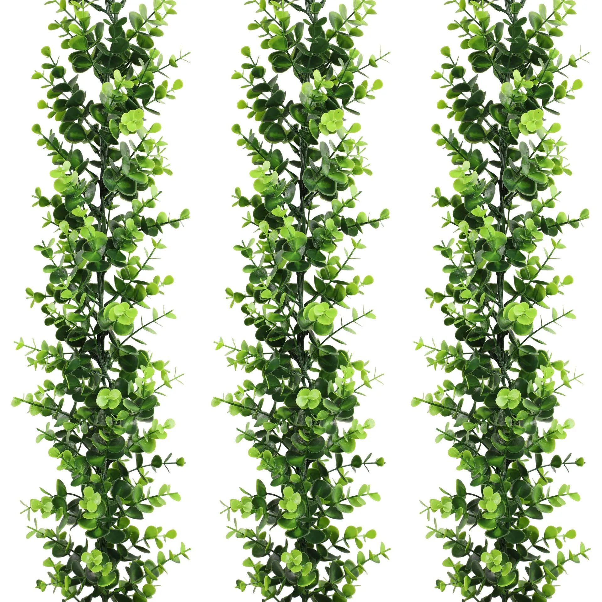 

2pcs 180cm Artificial Eucalyptus Garland Rattan for Wreaths DIY Wedding Decor Arch Wall Backdrop Green Hanging Vine Fake Plants