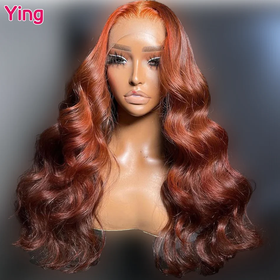 Ying Hair 30 Inch Omber Brown Colored 13x4 Lace Front Wig Human Hair 13x6 Lace Front Wig PrePlucked 5x5 Transparent Lace Wig