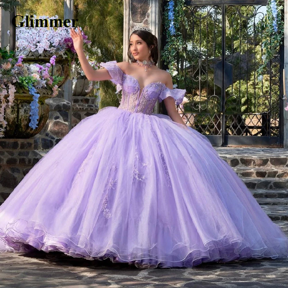 

Glimmer Pastrol Evening Dresses Off Shoulder Formal Prom Gowns Made To Order Quinceanera Vestidos Fiesta Gala Robes De Soiree