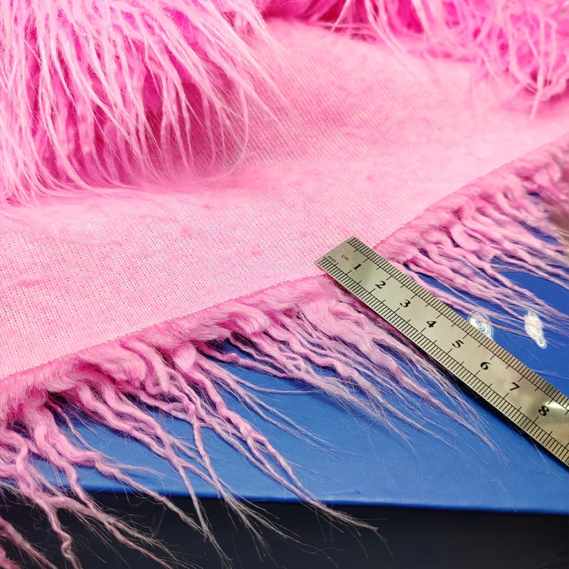 Хорошая розовая пляжная шерстяная плюшевая ткань из искусственного меха длиной 5