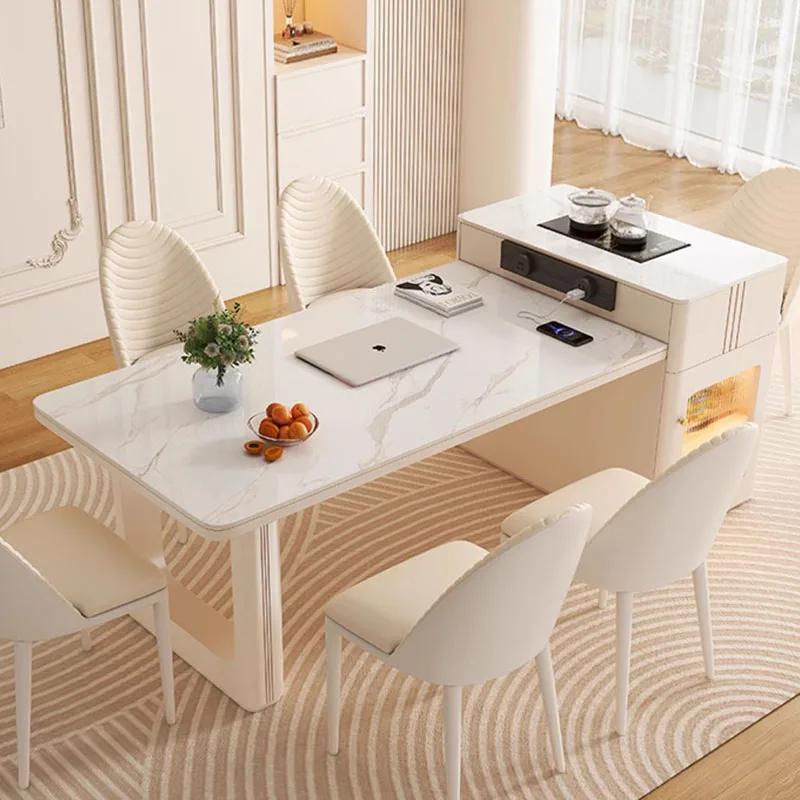 Акриловый Расширенный обеденный стол приставка для сада выдвижной стул кафе