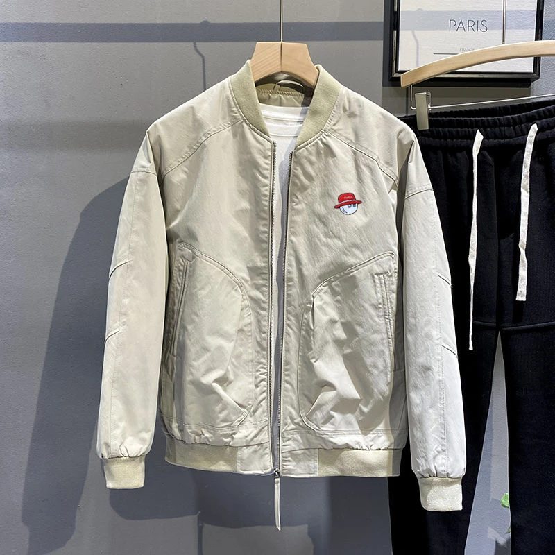 

Мужская куртка для гольфа, осенняя тонкая куртка-бомбер на молнии, спортивная одежда для гольфа, Мужская ветрозащитная Повседневная Делова...