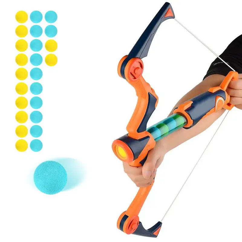 

Bow Shooting Set Outdoor Kids Toy Air-Powered Youth Bow Great For Indoor-Outdoor Game Birthday Gift For Boys And Girls