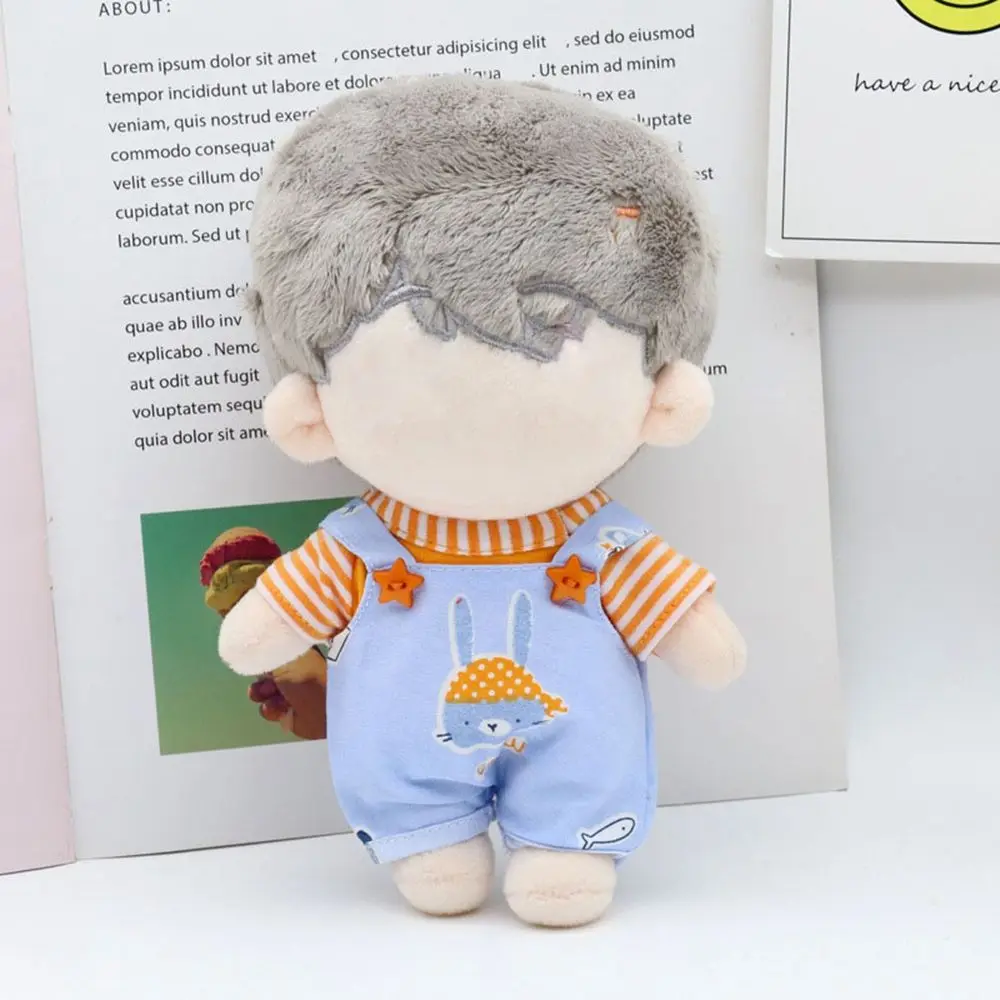 

1Set 20cm Doll Clothes Fashion Cotton Pants Trousers 1/12 Dolls T-shirt Clothes Casual Wears Overalls T-shirt Suit Doll Accessor