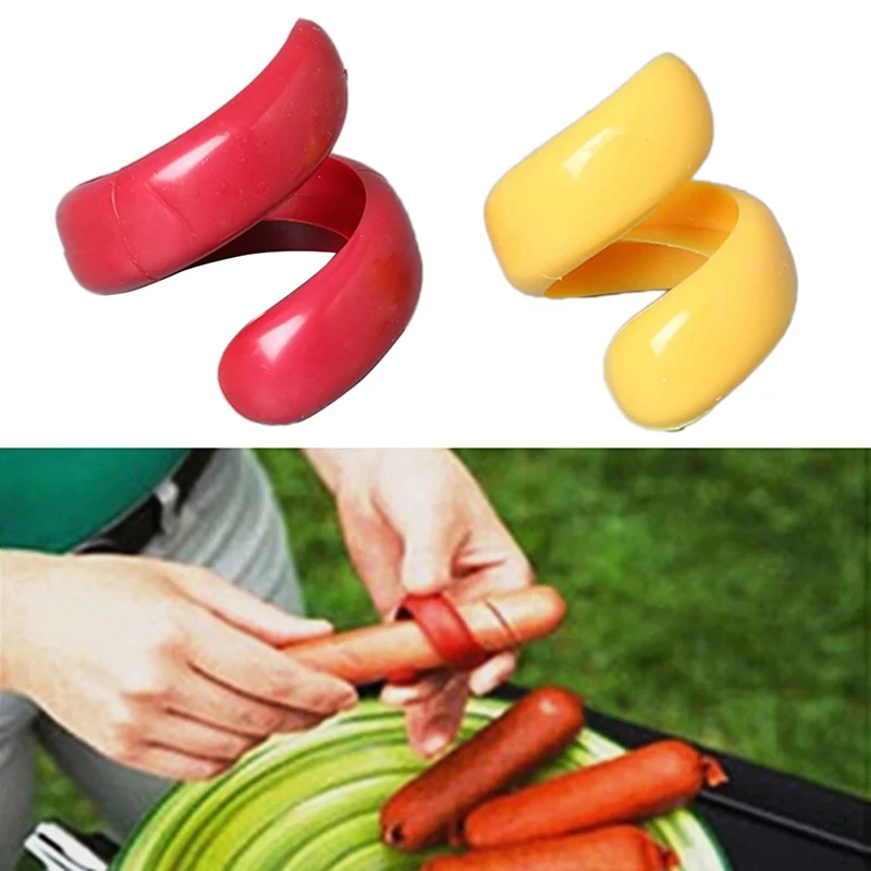 

2Pcs/Set Plastic Manual Fancy Sausage Cutter Spiral Barbecue Hot Dogs Slicer Food Machine Barbecue Cutting Tools Kitchen Gadgets