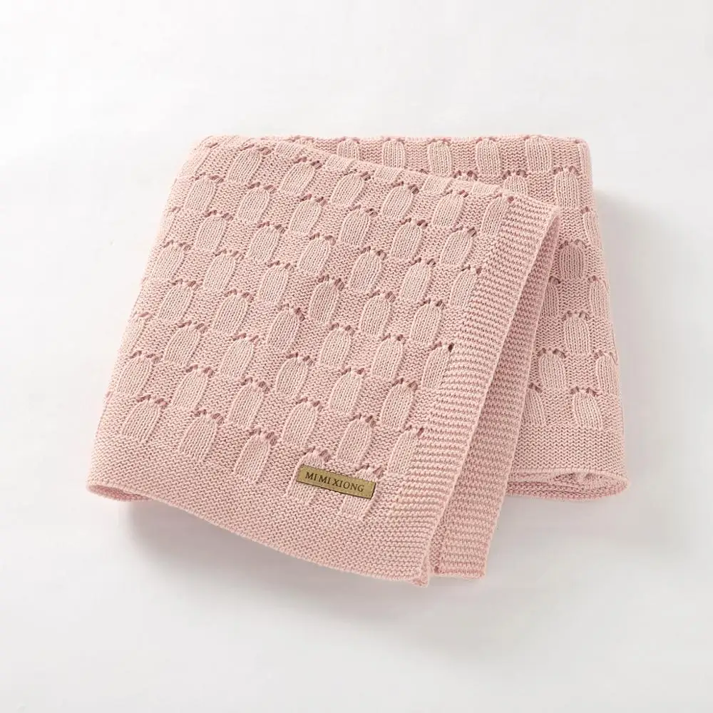 

Baby Blanket Newborn Knitted Blanket Super Soft Swaddle Blanket Toddler Bedding Bedspread Sofa Basket Stroller Blankets