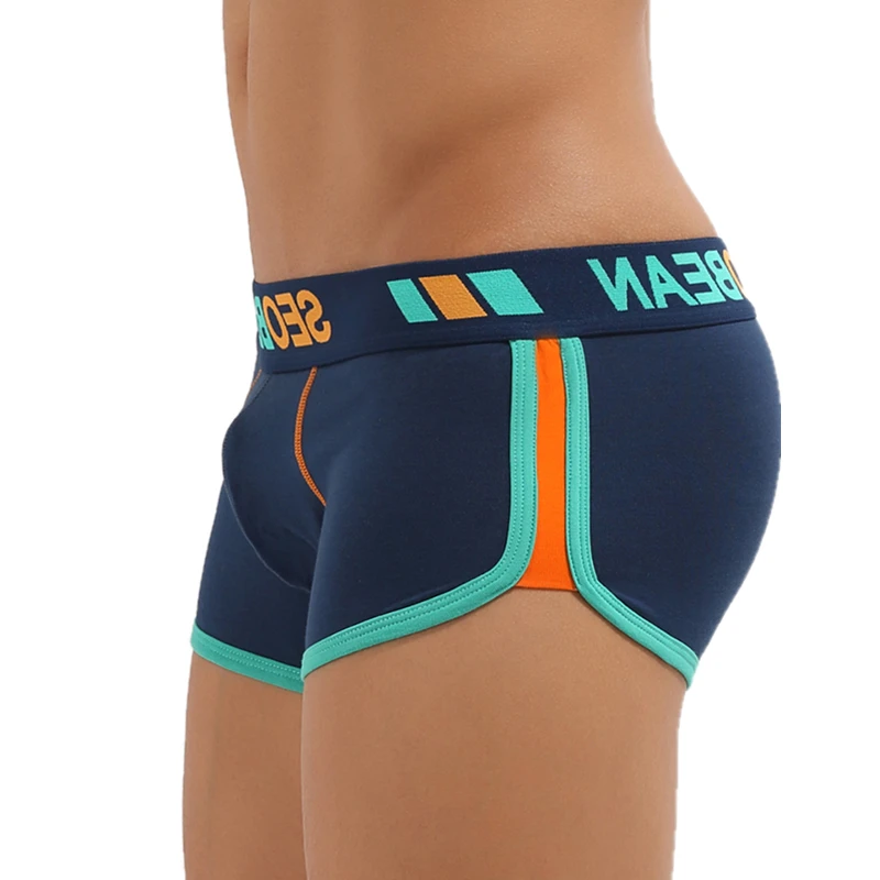 

Shorts Men Underwear Boxers Breathable Cotton Boxer Shorts U convex Design Fashion Male Panties Underpants Homewear