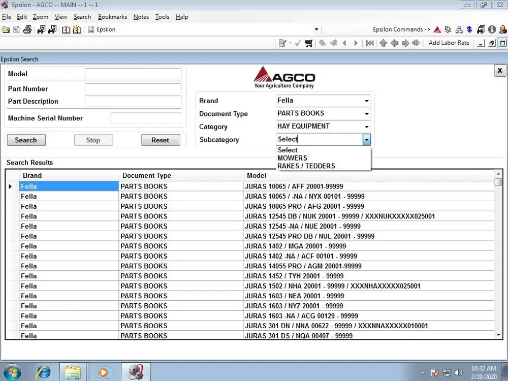 Каталог запчастей Fella AGCO и руководства по обслуживанию мастерской [2022]