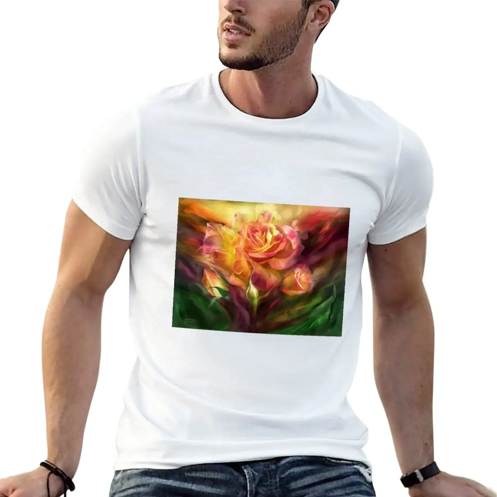 Рубашки с рисунком &quotРождение штатива&quot летняя одежда мужская футболка