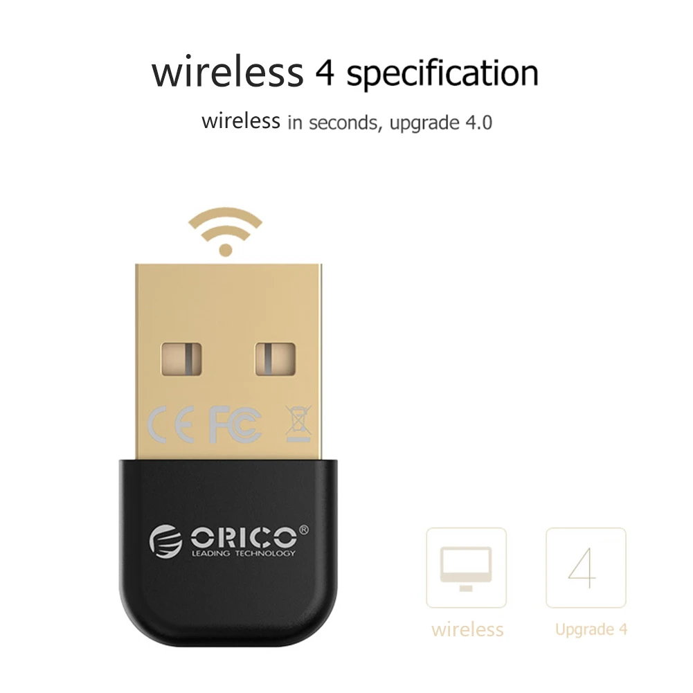 

USB Bluetooth Compatible Adapter BT4.0 Dongle Music Receiver Transmitter for Laptop Desktop PC Computer Accessory