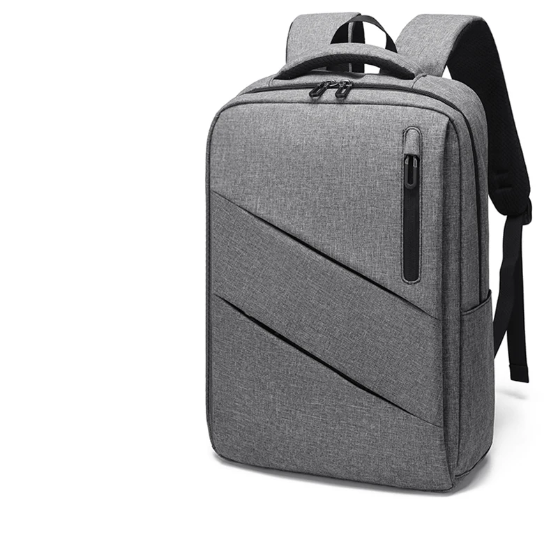 

Серый вместительный мужской рюкзак для ноутбука и компьютера, водонепроницаемый Повседневный ранец с защитой от кражи, дорожная деловая сумка, школьный портфель для студентов