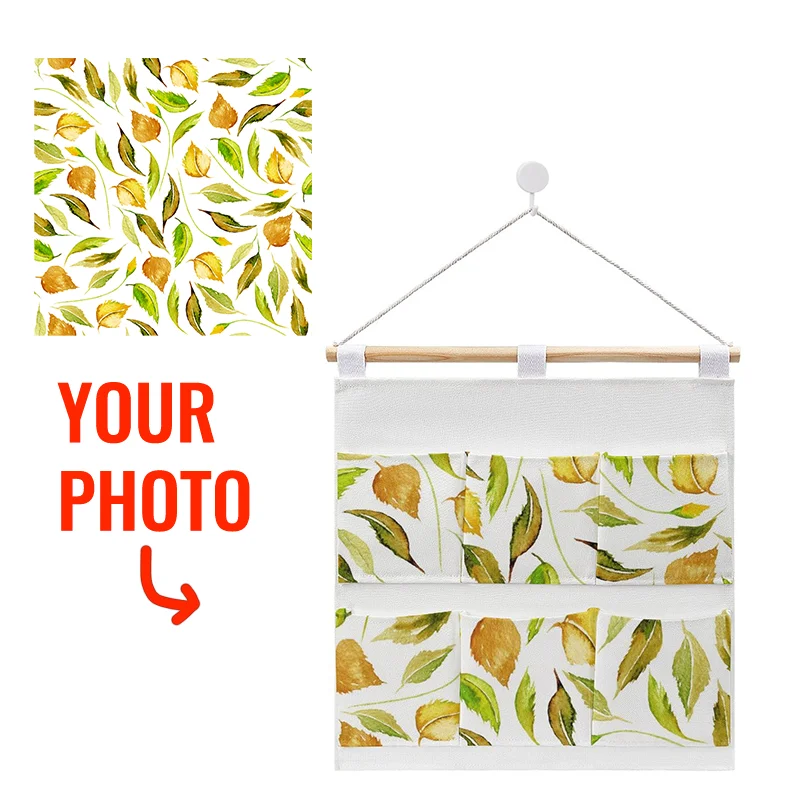 

Cotton and linen storage bag Customized DIY Dropshipping Print on Demand purse purse closet organizer