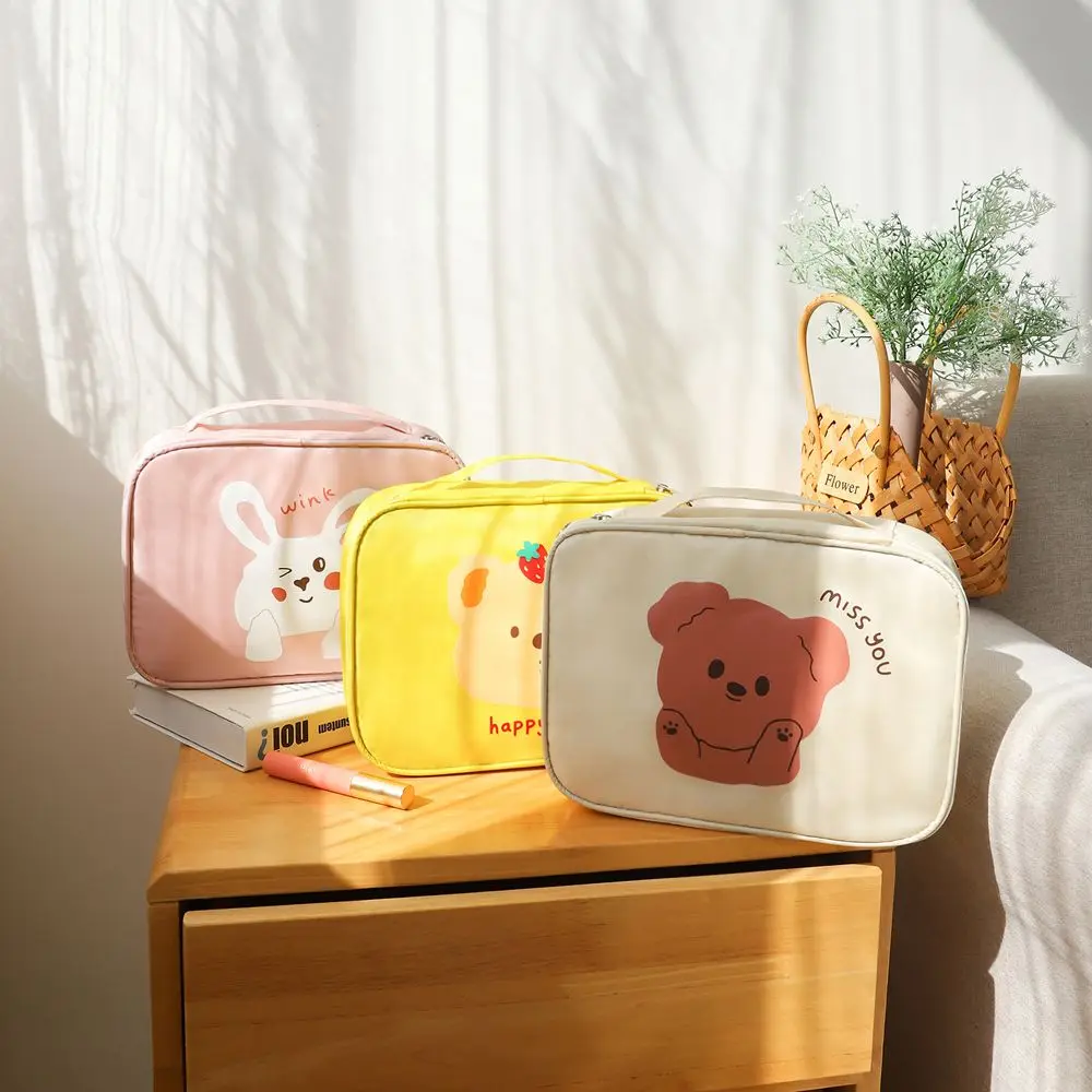 

Kawaii Outdoor Girl Women Waterproof Large Capacity Toiletry Organizer Travel Cosmetic Bag Wash Bag Zipper Makeup Pouch
