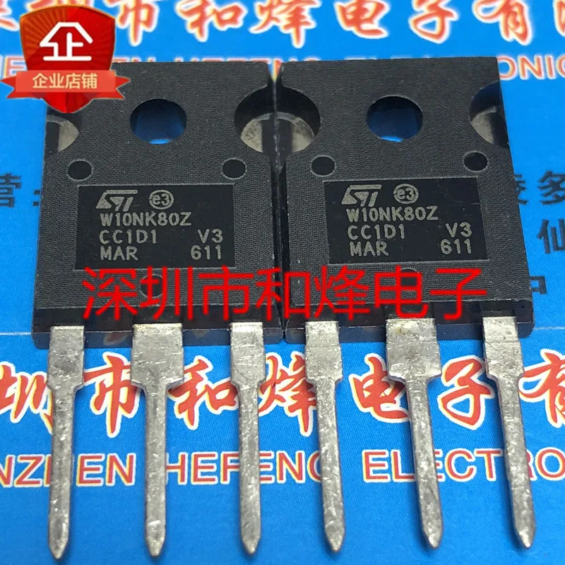

Free shipping W10NK80Z STW10NK80Z TO-247 800V 9A 10PCS