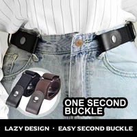 elastic invisible belt for women men belt without buckle female waistband summer trend jeans buckle free waist band