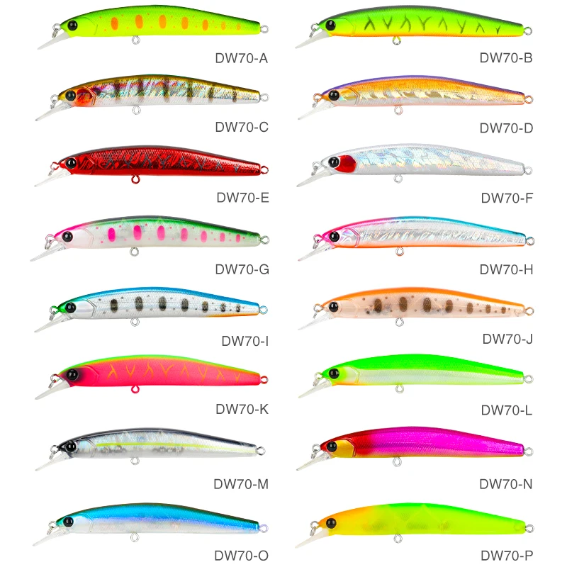 Фото Приманка рыболовная TSURINOYA DW70 100SP 100 мм 9,5 г, блесна для подвески, блесна Джеркбейт, бионическая приманка для окуня, щуки №5
