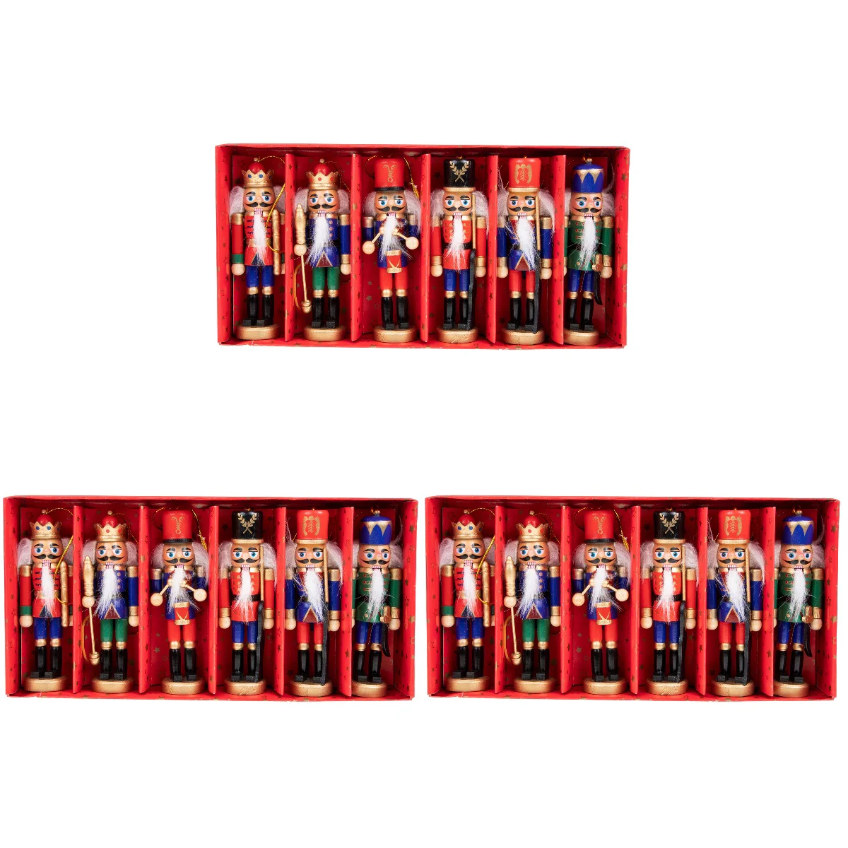 

Nutcracker Hanging Christmas Wooden Nutcrackersgift Decor Decorations Ornament Ornaments Figures Wood Tree Craft Soldier Nut