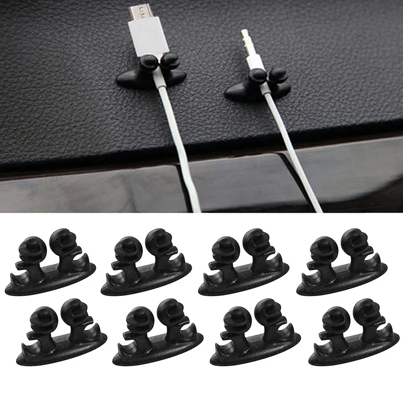 

Earphone Data Cable Storage Buckle Self Stick Wire Organizer Line Cable Clip Buckle Clips Clamp Table Wall Fixer Fastener