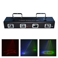 aucd 4 lens beam moving ray scanner 500mw rgby laser projector lights 9 ch dmx pro dj disco dj party show stage lighting dj505