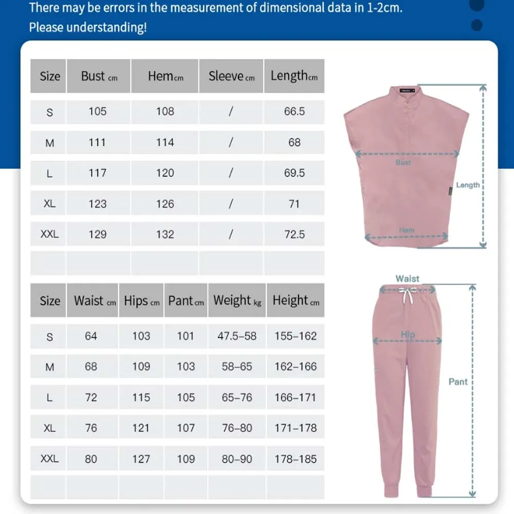 Модная медицинская униформа женские наборы скрабов больничные врачи аксессуары