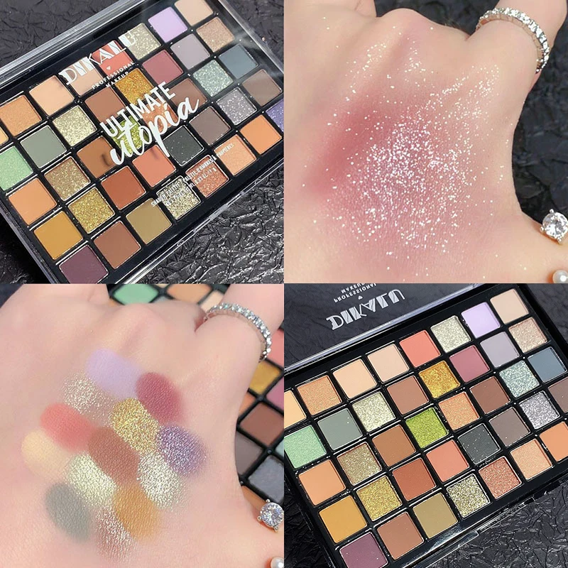 

Shimmer Eyeshadow Palette 40 Colors Eye Shadows Matte Glitter Pigment Eye Shadows Wterproof Korean Eye Makeup Palette Cosmetics