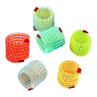 cat spring toy plastic colorful coil spiral springs pet action wide durable interactive toys pet favor toy