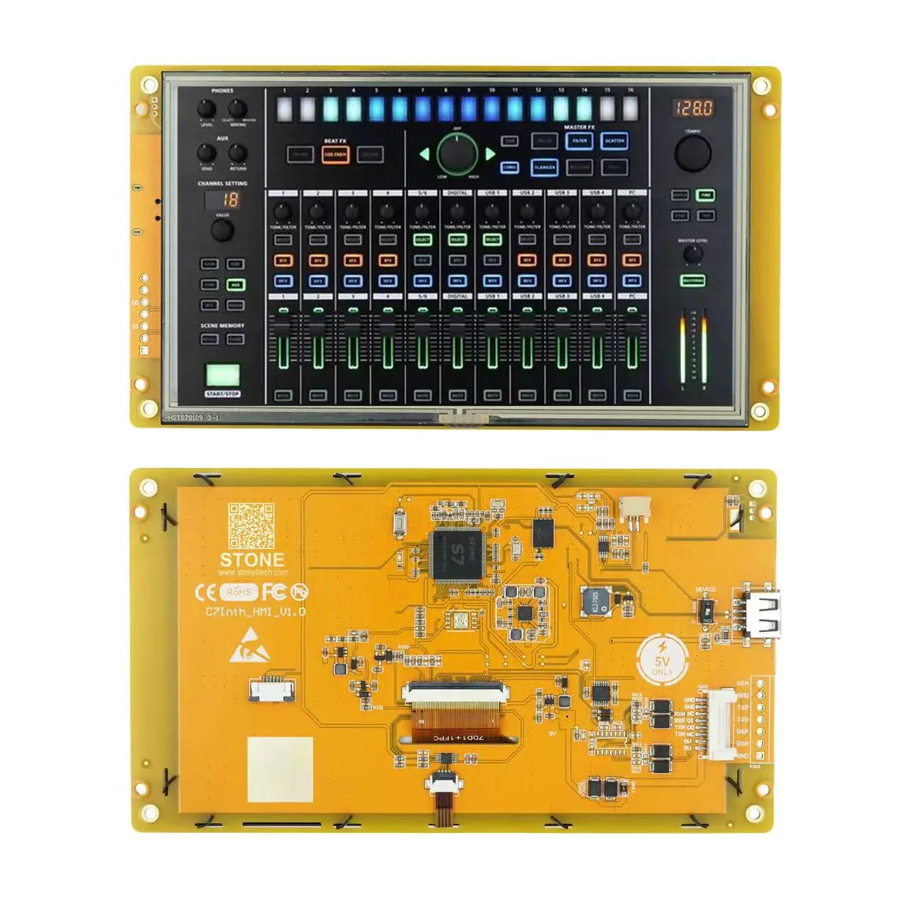lcd touch 7 TFT With  the  LED Blacklight LCD Module