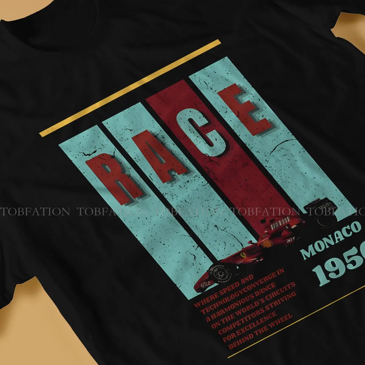 1950 Повседневная футболка F1 формула 1 стиль уличная одежда мужская