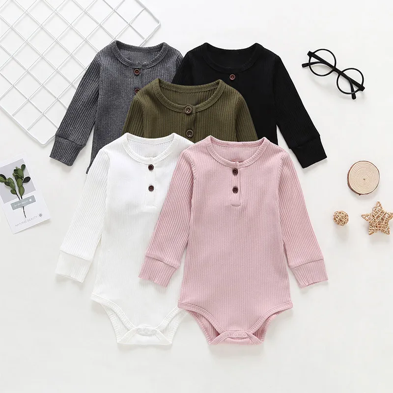 

Newborn Rompers Infant Cute Baby Clothes Triangle Hatchback Pit Strip Long Sleeve Jumpsuit Infant Baby Onesie Romper