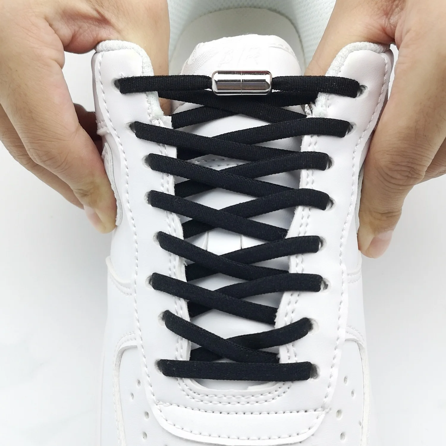 

Elastic No Tie Shoelaces Flat Shoe Laces For Kids and Adult Sneakers Quick Lazy Metal Lock Laces Shoe Strings